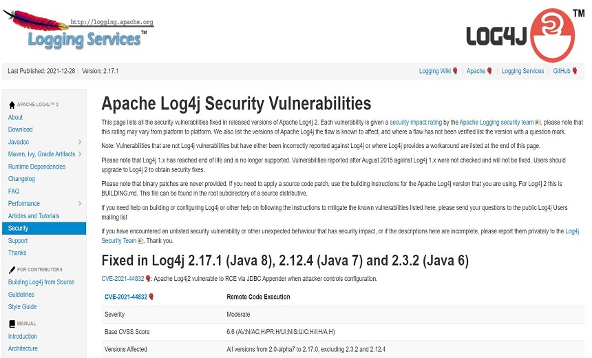 Is Log4j 2.17 vulnerable?